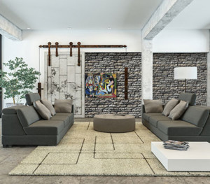Armorique Gray Living Room