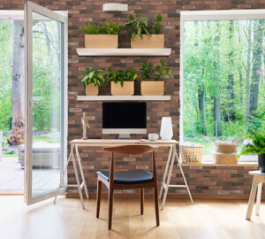 Decobrick Aged Red Home Office