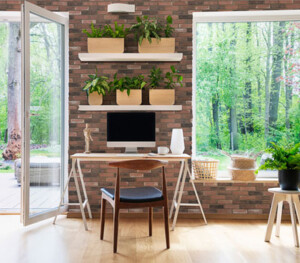 Decobrick Aged Red Home Office