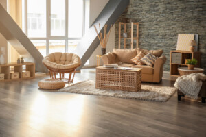 Vivid Beige Modern Living Room