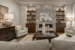 Vivid Gray Fireplace